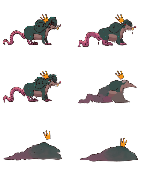 Cheddar death animation spritesheet.