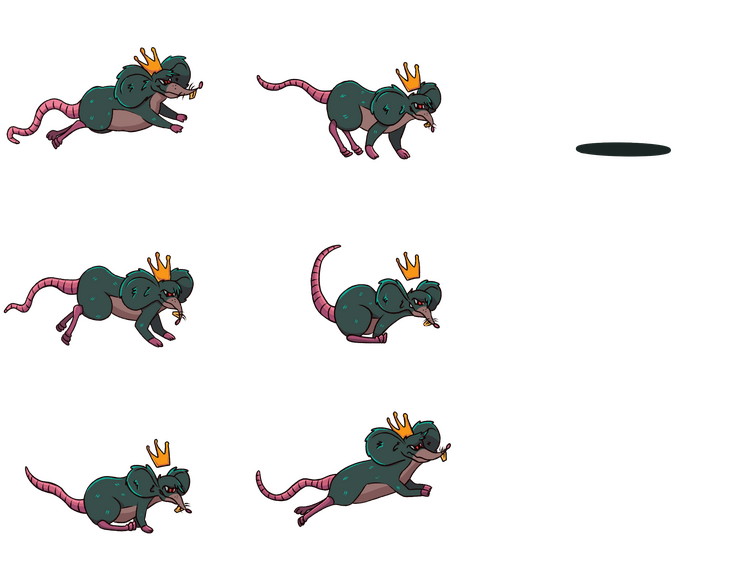 Cheddar side view running spritesheet.