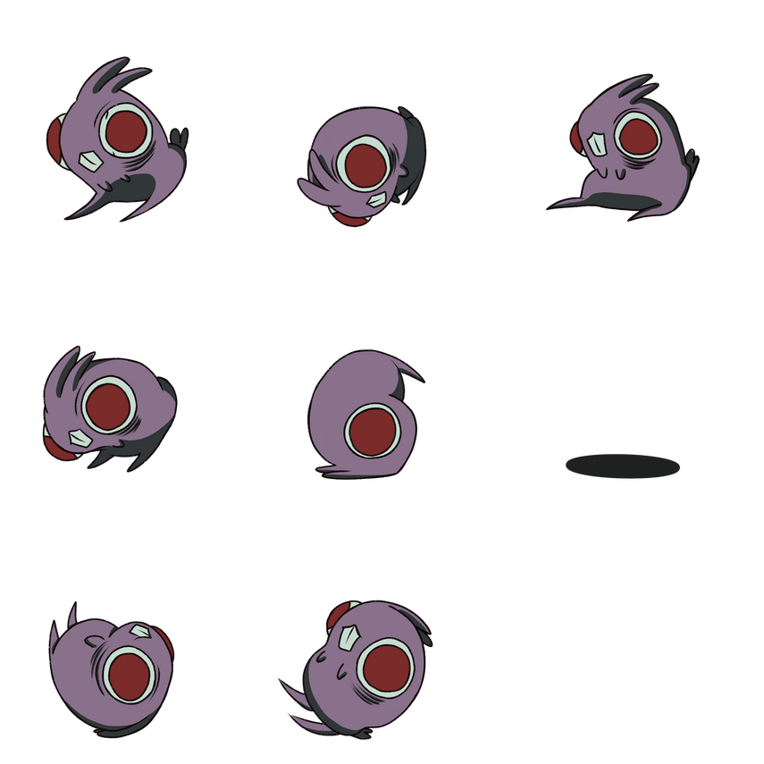 Big B side view rolling spritesheet.