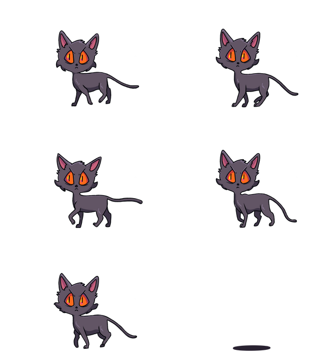 Skull Krusher side view walking spritesheet.