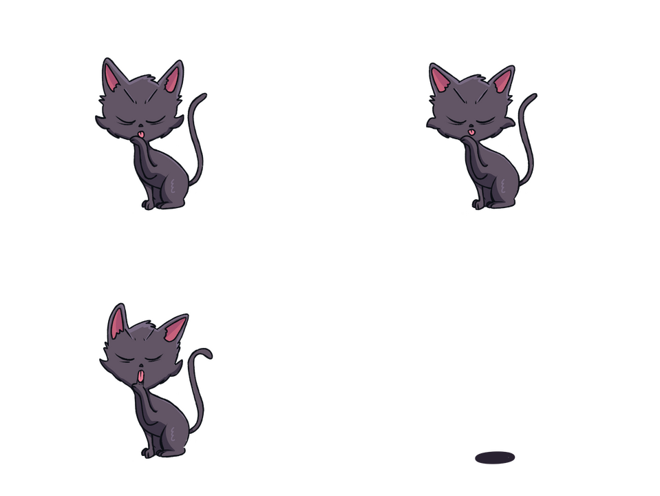 Skull Krusher licking spritesheet.