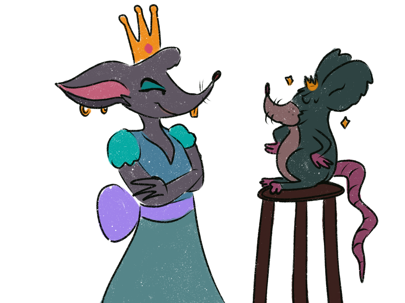 Brie is impressed by Cheddar (short king)