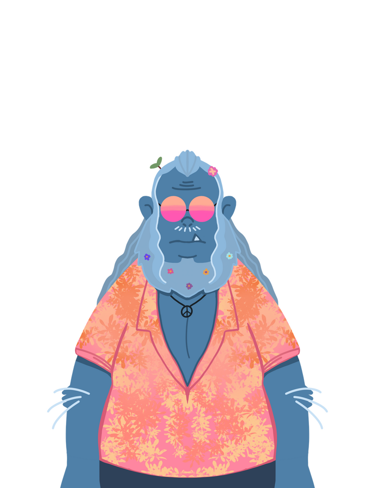 Marley neutral expression.