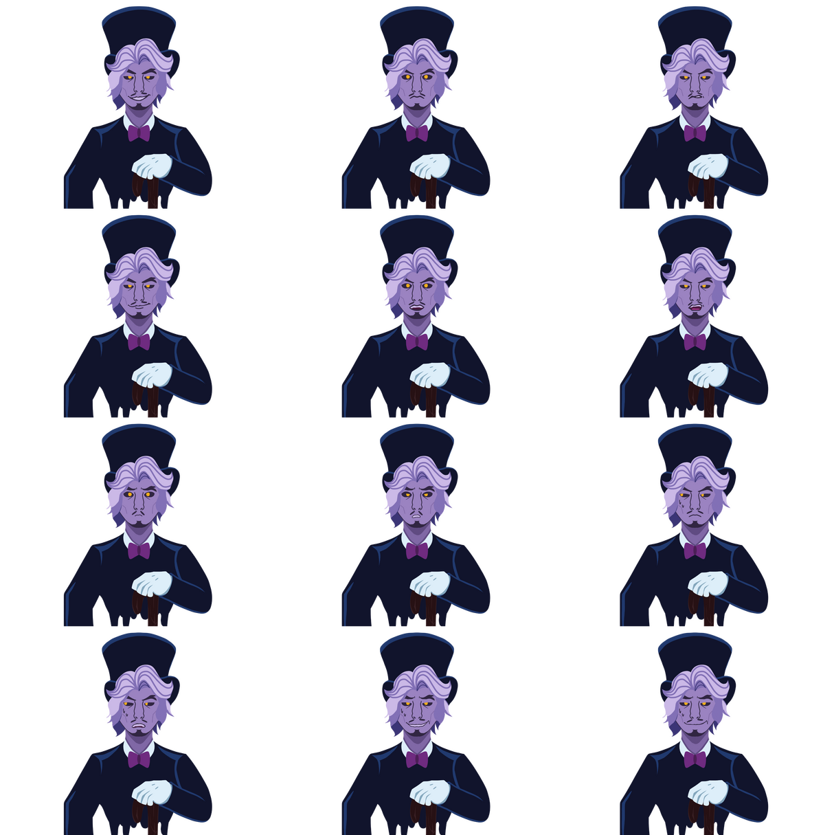 Vincent sprite sheet.
