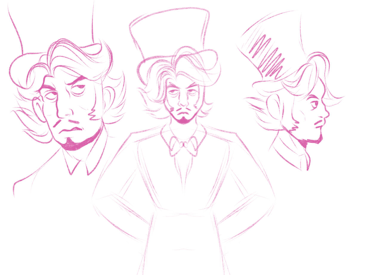 Vincent concept sketches.