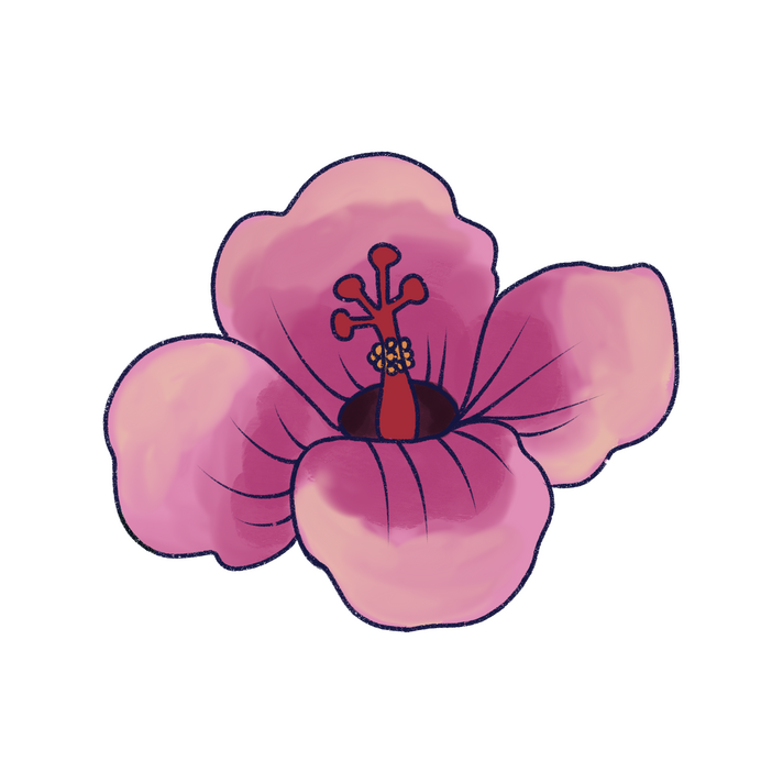 Marley's Hawaiian flower.