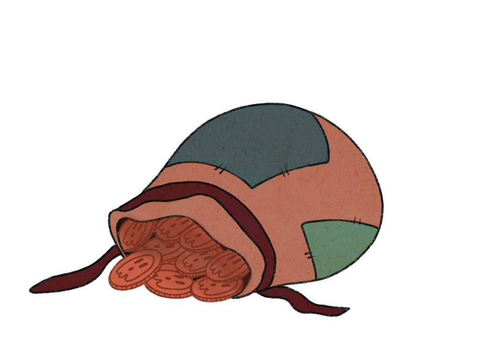 Sack of Ghost coins.