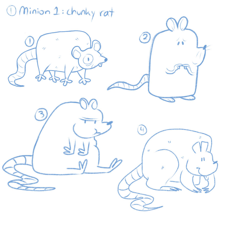 Sewer Wars- Chunky rat concept.