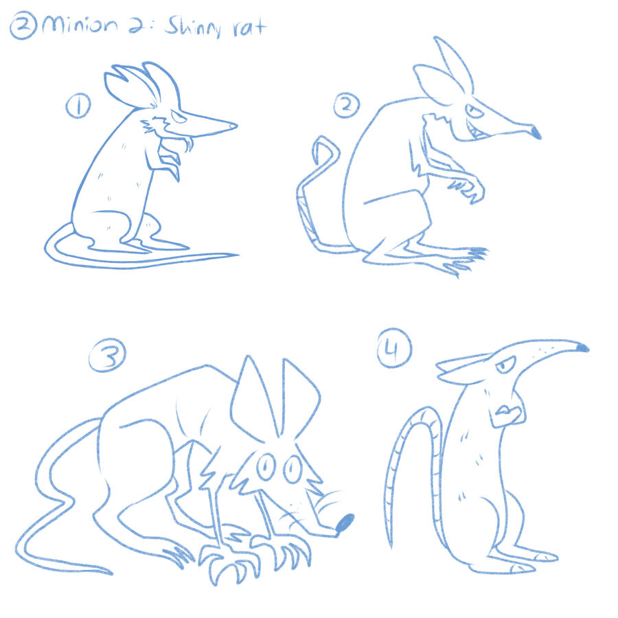 Sewer Wars- Skinny rat concept.