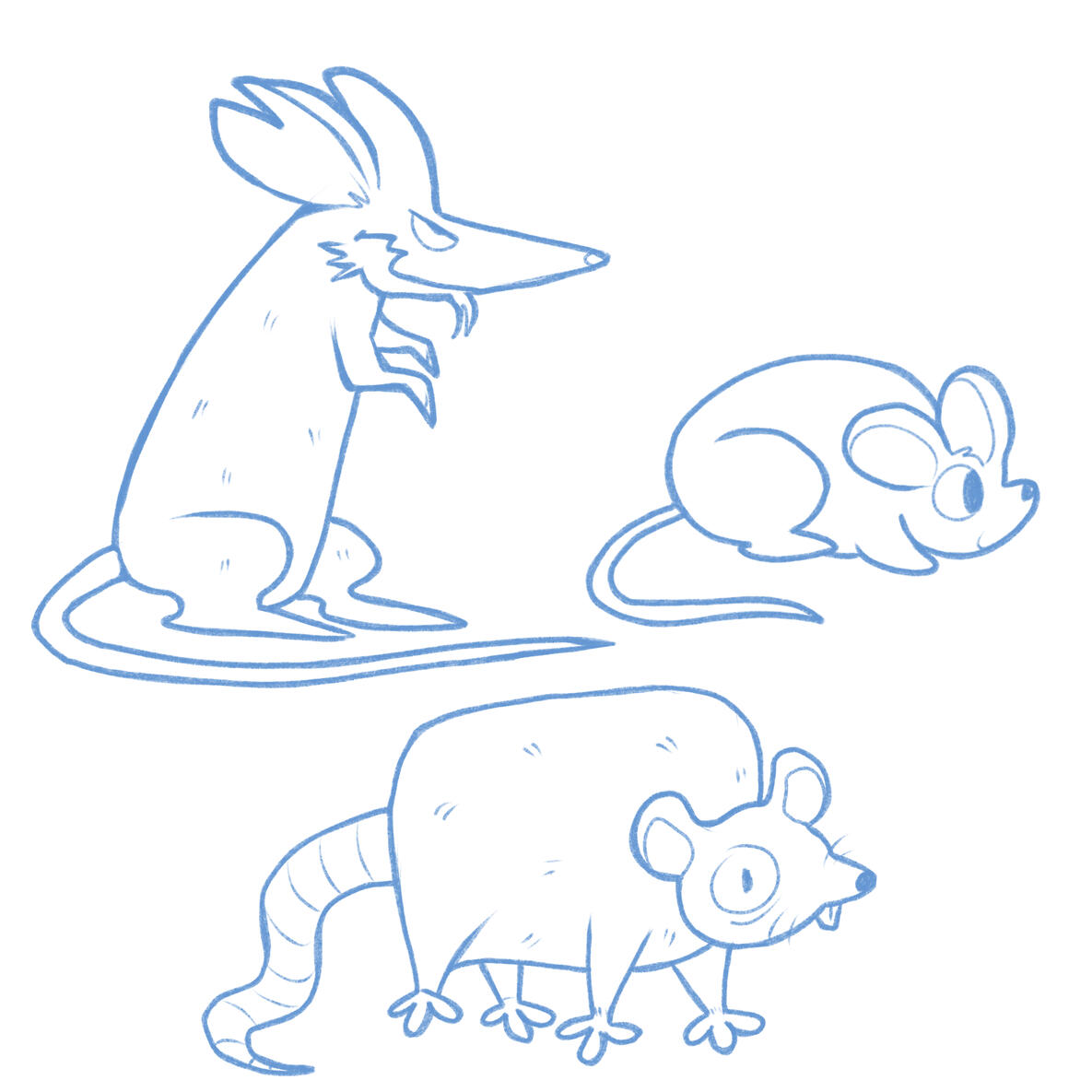 Minion rats concept art.