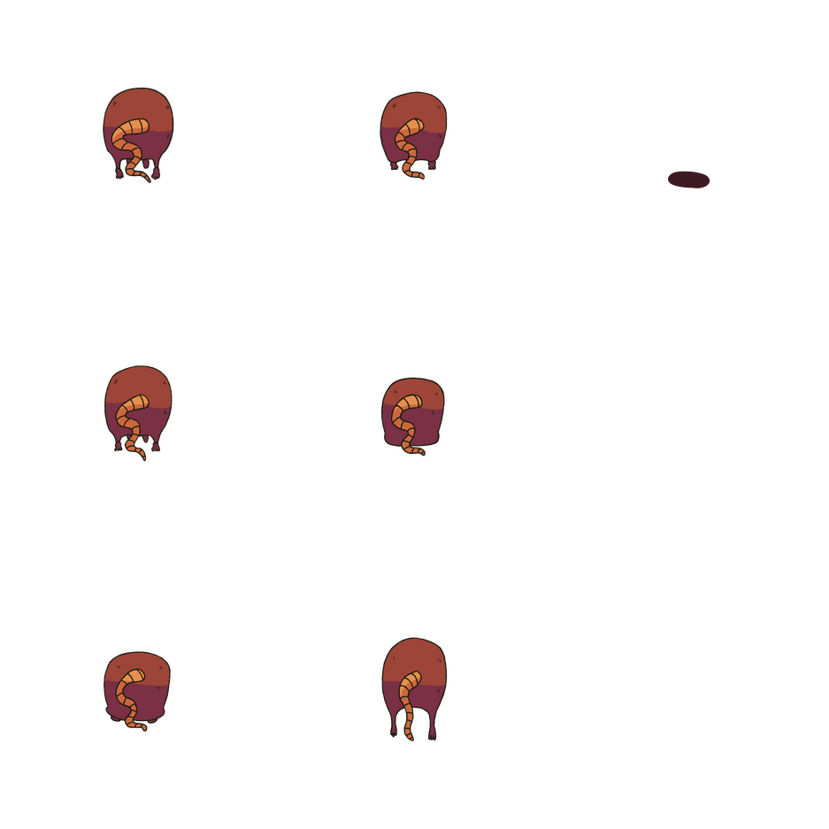 Chunky back view spritesheet.
